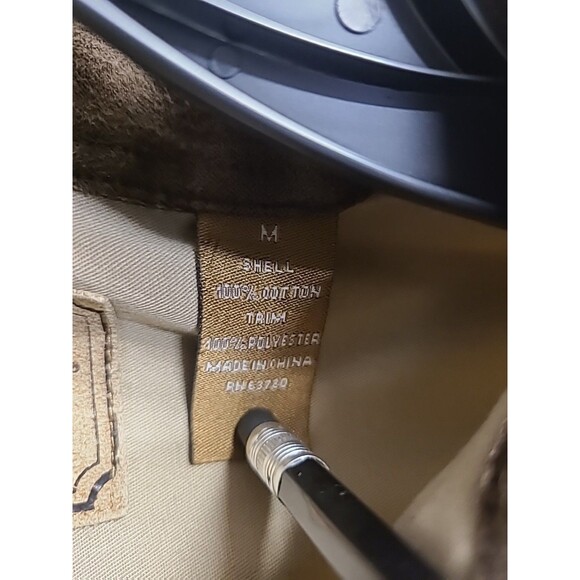 North River Outfitters Brown Quilted Shoulder/Elbow Patch Shooting Shirt Med - Picture 2 of 8